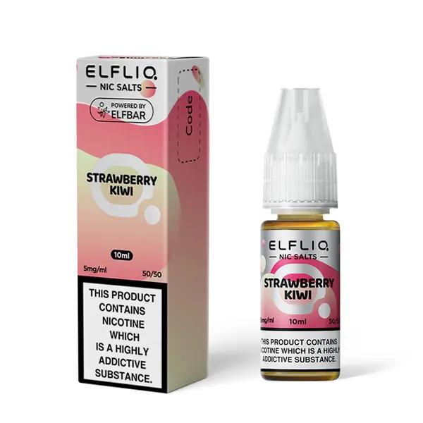 Product Image of Strawberry Kiwi Nic Salt E-Liquid by Elf Bar Elfliq Salts 10ml